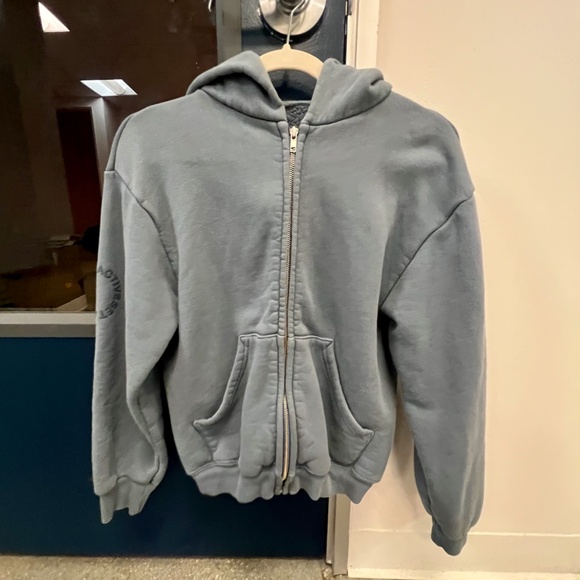 SET ACTIVE WOMEN'S LONG SLEEVE ZIP-UP HOODIE, SIZE SMALL, BLUE - Picture 2 of 9